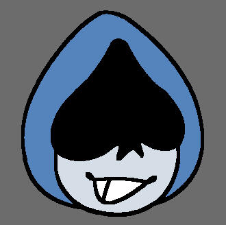 headshot drawing of lancer (deltarune).